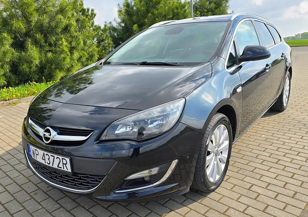 Opel Astra cena 29900 przebieg: 151000, rok produkcji 2014 z Płock małe 497